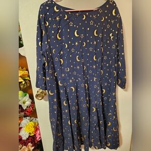 Plus Size Shiny Celestial Dress